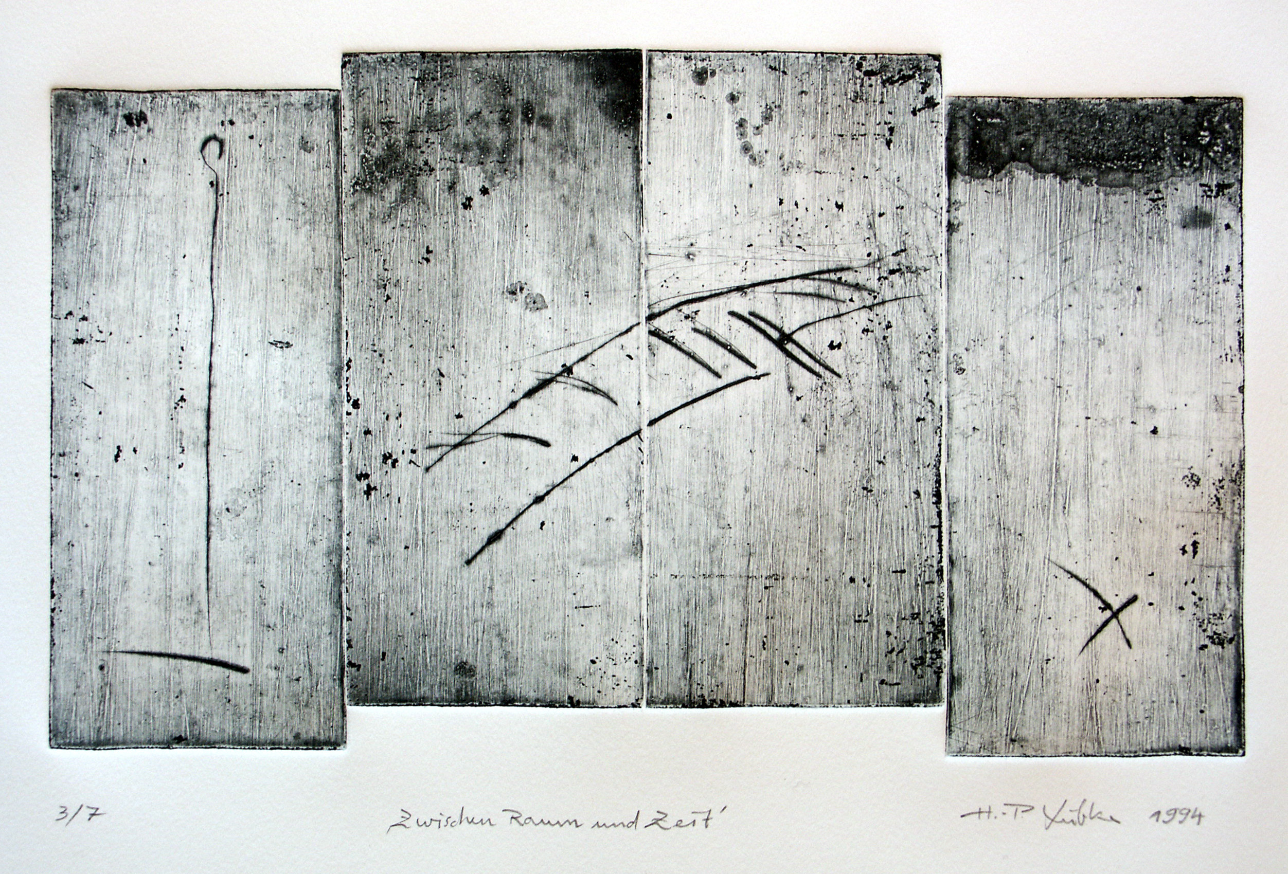 Radierung von Hans-Peter Lübke