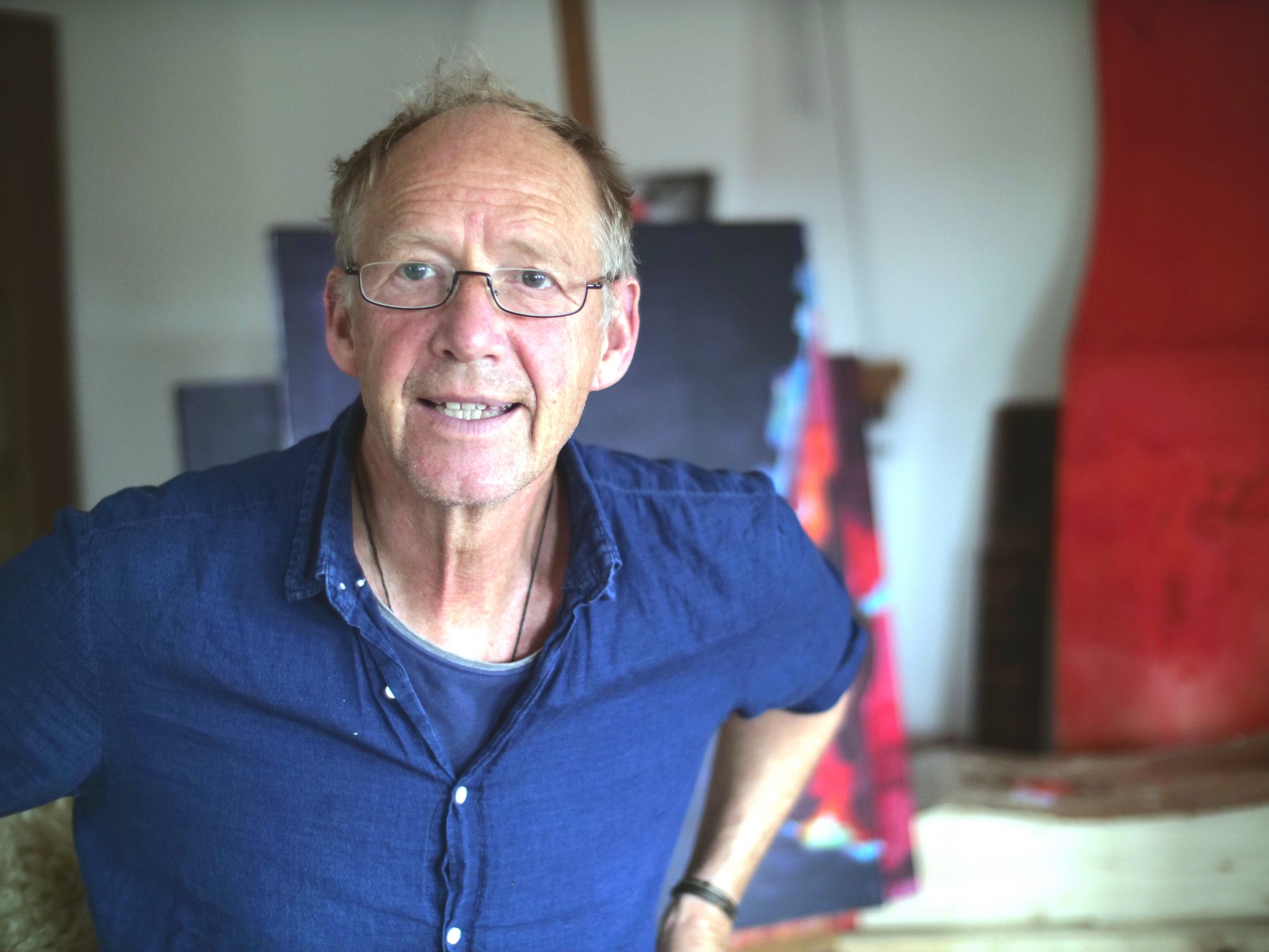 Hans-Peter Lübke im Atelier